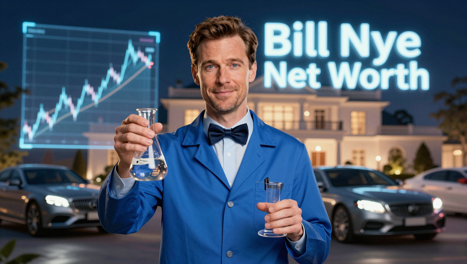 A detailed look at Bill Nye's net worth and financial portfolio.